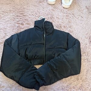 PrettyLittleThing Black Puffer Jacket